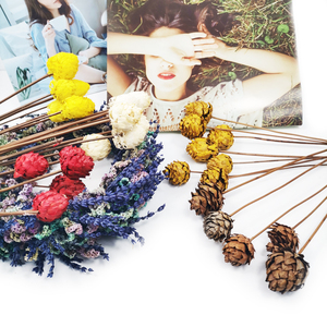 Été <span class=keywords><strong>flora</strong></span> Instagram séchées naturelles <span class=keywords><strong>bouquet</strong></span> pour la Décoration De Noël fleurs séchées pomme de pin - Product Image 3