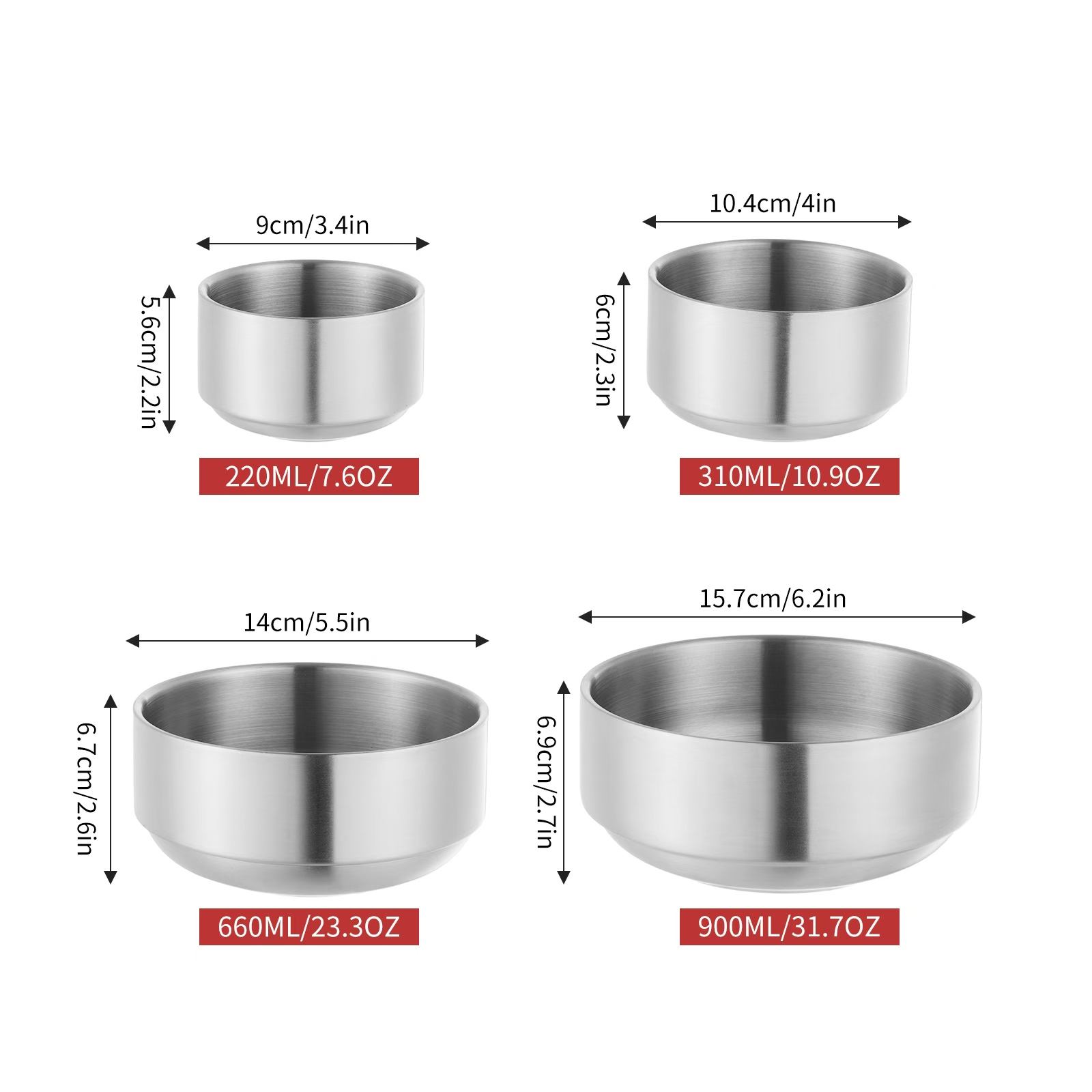 304 Bol à soupe Argent