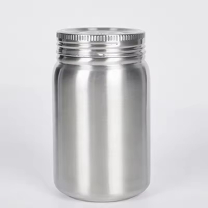 Borge 14oz <span class=keywords><strong>Mason</strong></span> đôi tường thép không gỉ Tumblers cách điện <span class=keywords><strong>Mason</strong></span> Jar với nắp và ống hút - Product Image 6