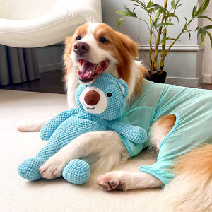 Juguete de Peluche Azul con Sonido de Mascota, Juguete Masticable Resistente a Mordidas con Sonido de Cerdo para Perros y Gatos, Juego en Interiores - Product Image 4