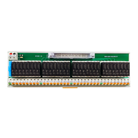 Módulo de Relé Enchufable Shimaide SMD-32DO-1NO-DRY-FT de 32 Canales 1NO, Montaje en Riel DIN, Conector IDC, Bloque de Terminales de Salida PLC