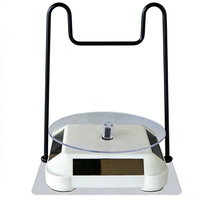 Étagère rotative portable en acrylique pour produits électroniques alimentée par l'énergie solaire