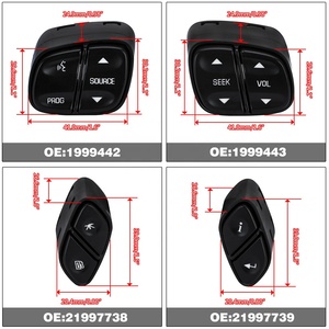 Convient aux boutons de régulation de volant de Chevy Silverado GMC <span class=keywords><strong>Yukon</strong></span> Hummer H2 Avalanche seek Volume Radio commutateur de contrôle de Volume - Product Image 3