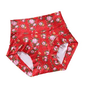 Best-seller transfrontalier : Culottes pour femmes de style <span class=keywords><strong>chinois</strong></span> - Northeast BigFloral, grande taille, en soie de lait, taille haute, coupe ample, sous-vêtements d'exportation - Product Image 5