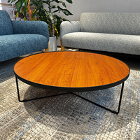Set Meja Kopi Bundar 3 Buah Meja Sofa Kecil Modern Meja Teh untuk Ruang Tamu Meja Kantor