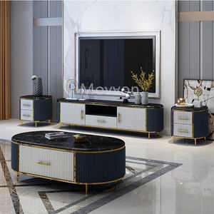 Ardoise italienne légère de luxe Meuble de rangement moderne pour le salon Meuble <span class=keywords><strong>TV</strong></span> en marbre - Product Image 4