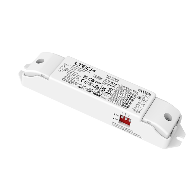 Ltech LED Driver 10W 12W 15W 18W 20W 24W 25W 36W DALI DT6 DT8 Flick Free 24V 12V Dimmable LED Driver