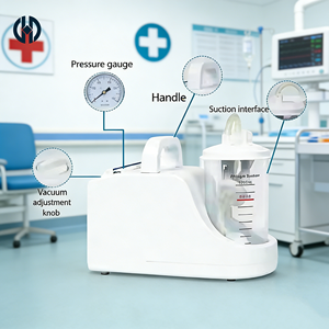 <span class=keywords><strong>Machine</strong></span> d'aspiration des mucosités à faible vibration et haute performance pour cliniques, centres de réadaptation, thérapies respiratoires et soins quotidiens - Product Image 1