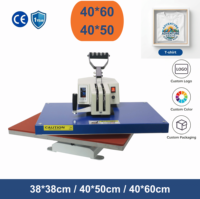 Presse à chaud manuelle professionnelle à rotation 38x38 40x60cm haute pression pour transfert par sublimation sur T-shirts et conception personnalisée