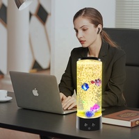 Offre Spéciale 11.5 ''USB veilleuse Leds coloré artificiel en plastique bulle poisson lampe Aquarium poisson lampes de Table nouveauté cadeau pour enfant