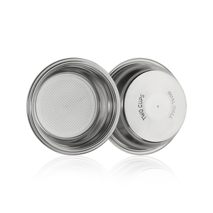 1 pièce Bol à café double couche en acier inoxydable de 58 mm pour 2 tasses, <span class=keywords><strong>accessoire</strong></span> pour <span class=keywords><strong>machine</strong></span> à café, outil à café sans pression - Product Image 1