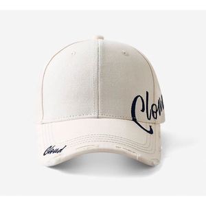 Korean Street Style Curved 6-Panel <b>Baseball</b> <b>Cap</b> Women Men Adjustable Embroidery Sun Hat Spring Autumn Summer - Product Image 5
