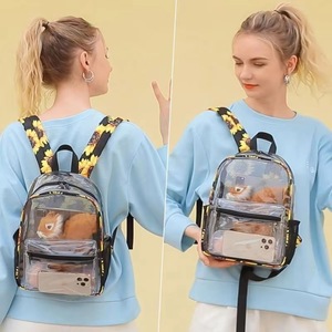 Muestra Gratis, Mini Mochila Transparente, Aprobada para Estadios, 12x12x6, Mochilas Pequeñas Transparentes de Plástico, Bolsa Transparente para el Trabajo o Festivales - Product Image 3
