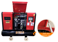 Compresseur à vis VSD à double réservoir d'air 15 KW à économie d'énergie 16 bars 2200 tr/min tout-en-un pour machine de découpe laser