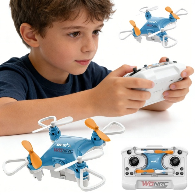 WGNRC HKX07 Pocket Mini Quadcopter Toy Palm Mini Quadcopter,One Key Return Mini Rc Quadcopter Folding Quadcopter Mini Flying Toy