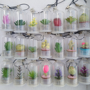 <span class=keywords><strong>Porte</strong></span>-clés miniature de cactus bébé imité, promotionnel, amusant, plante vivante, 2023 - Product Image 6