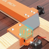 Alat Pembuat Rangka dari Paduan Aluminium, Upgrade 16/24 inci, Tata Letak Stud Tengah, Alat Pertukangan Kayu Presisi, DIY, Tahan Lama, Panjang Dapat Disesuaikan