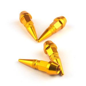 Bullet Shape Tire Valve <b>Stem</b> <b>Caps</b> 45mm Stainless Steel Tubeless For Car Bike Motorcycle Retrofit Upgrade - Product Image 4