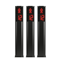 Unité de signalisation piétonne intégrée AC220V, écran bicolore 300 mm, compte à rebours, boîtier PC, feux de circulation pour rues piétonnes