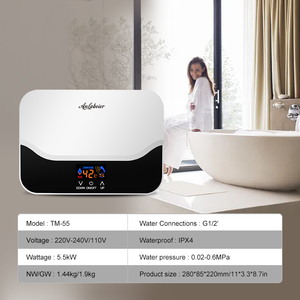 Chauffe-eau instantané 5500W pour douche domestique Amérique Latine Économie d'énergie Température réglable - Product Image 5