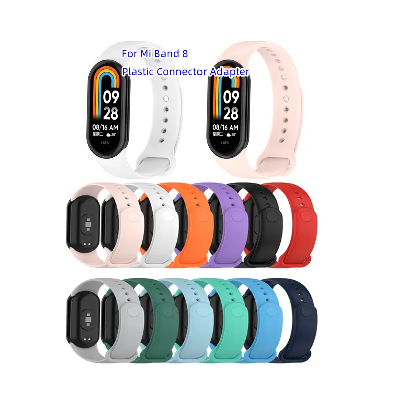 Miband8 Xiaomi Mi Smart Band8用の新しいスマートウォッチブレスレットストラップリストバンドシリコンラバーTPUウォッチストラップ