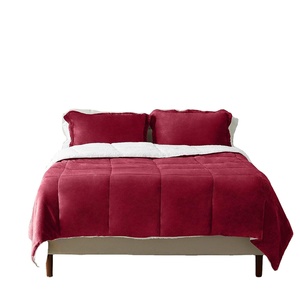 Ensemble de couette d'hiver super doux de haute qualité ensemble de couette de <span class=keywords><strong>lit</strong></span> épais double face en polaire - Product Image 1