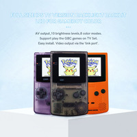 Console de jeu vidéo GBC, écran LCD rétroéclairé, pour Gameboy Color, Version ips TV