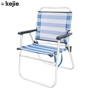 Silla Personalizada de Fábrica, Silla de Playa Portátil Ligera de Aluminio para Exteriores con Reposabrazos - Product Image 1
