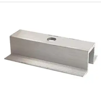 Colliers de fixation pour panneaux solaires en aluminium, collier de fixation central pour panneaux solaires, support de fixation pour toit et fixation centrale