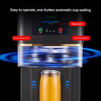 Machine de scellage automatique électrique commerciale pour bouteilles et canettes, matériaux en verre et en plastique