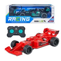 Voiture de course télécommandée Jacko Toys 27 MHz 1:18 4CH RC Formule 1 Speedster Jouet Rouge Noir Boîte Fenêtrée Cadeau Enfant