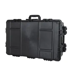 744627 Waterproof Shockproof Large Wheeled Protective Hard Plastic Travel Case With Foam For Led Studio Light Equipment
