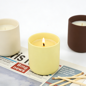 Luxury Colorful Crafts Ceramic Candle Vessel Customizable Logo Ceramic Candle Holder <b>for</b> Wholesale <b>Gift</b> <b>Boxes</b> - Product Image 3