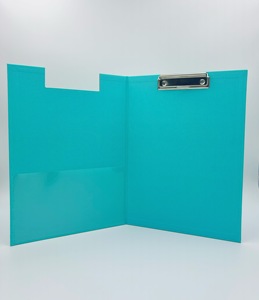 オウナンカスタムブラック<span class=keywords><strong>A4</strong></span>サイズレポートフォルダPPプラスチックソフトライティングパッド学校用強力オフィス文具ホワイトファイルクリップ - Product Image 6