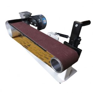 Ponceuse électrique à bande abrasive large et plate 1520, machine à poncer, machine à polir les bavures en acier inoxydable - Product Image 5