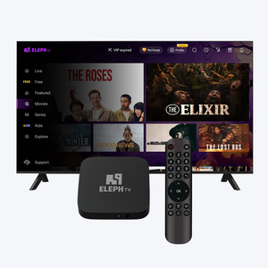 Elephtv Châu Phi IPTV TV hộp <span class=keywords><strong>set</strong></span>-<span class=keywords><strong>Top</strong></span> <span class=keywords><strong>Box</strong></span> Android 11 máy nghe nhạc thông minh Tiếng Anh Ghana streaming HD 4K video Wifi Streamer - Product Image 1