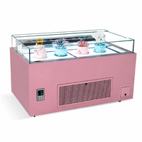 Refroidisseur de vitrine d'affichage de gâteau de refroidissement haute efficacité de conception verticale de luxe à base de