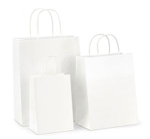 Bolsa de Papel Kraft Azul Cielo con Asas, Personalizada con Logotipo Horizontal, para Regalos y Manualidades - Product Image 4