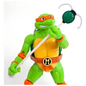 Pour Teenage Mutant Ninja Turtles Michelangelo Modèle Jouet Sujets Loyaux Anime Accessoire ABS Matériel Conception de Caractère par ODM - Product Image 3