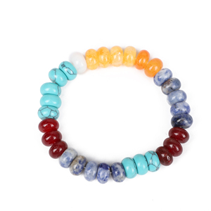 Versatile in Europe and America 6*<strong>11mm</strong> Natural Stone Beaded <strong>Bracelet</strong> Colorful Seed <strong>Beads</strong> Stretch <strong>Bracelet</strong> Factory Wholesale - Product Image 1
