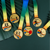 Médaille d'usine du trophée JINZUN Médaille de basket-ball sport plaqué or directement en usine, personnaliser votre propre logo