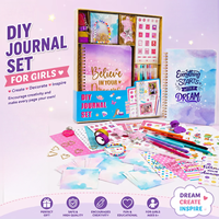 Kit de scrapbooking DIY 2026 pour filles, ensemble de carnets à spirales avec autocollants, marqueurs, ruban adhésif et fournitures créatives pour enfants