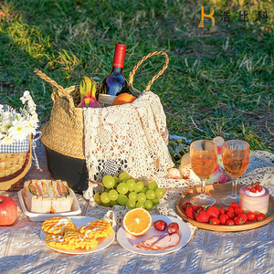 Panier à fruits pliable rond tissé <span class=keywords><strong>en</strong></span> rotin et <span class=keywords><strong>osier</strong></span>, panier ventre <span class=keywords><strong>en</strong></span> herbe marine, offre spéciale - Product Image 5