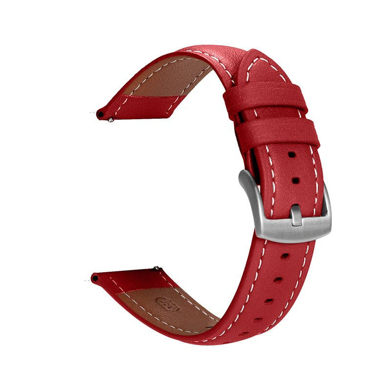 หัวเข็มขัดหมุดสีแดง-เงิน Hw-v3 ไมโครไฟเบอร์