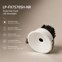 Spot encastré LED compact à faible profondeur 70 mm pour plafonds restreints LP-FX7570SH-NR-25