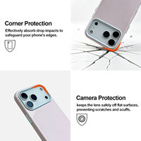 Coque de téléphone en TPU souple brillant personnalisée de 1,5 mm avec emballage personnalisé et motif arrière pour iPhone 17 Pro – Vente en gros