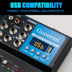 Mixer Audio F4 a 4 Canali con Alimentazione Phantom 48v Mixer Audio USB per Streaming dal Vivo Registrazione Musica Palco Karaoke - Product Image 3