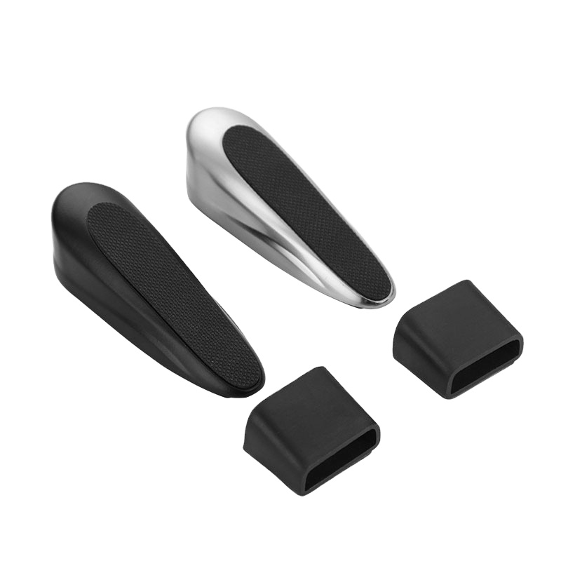 Сверхмощная Прочная резиновая скользящая детская дверная ограничитель, черная клиновидная силиконовая резиновая дверная пробка для раздвижной двери