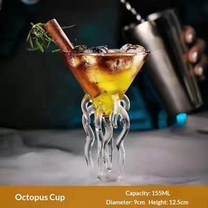 Calice da Vino Creativo di Alta Qualità in Vetro Borosilicato a Forma di Pesce Globo con Stelo Lungo, Grande Capacità, per Succhi, Caffè e Uso Domestico - Product Image 5