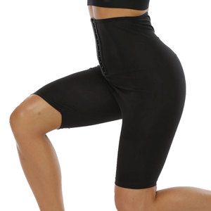 NANBIN Respirant serre-taille transpiration <span class=keywords><strong>Sauna</strong></span> Hip Lift Short amincissant Shapewear Leggings pour femmes - Product Image 4